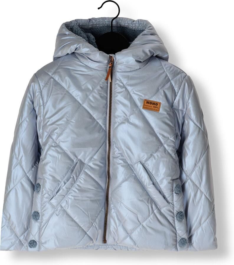 NONO Meisjes Jassen Hooded Short Winter Jacket Lichtblauw - Foto 3