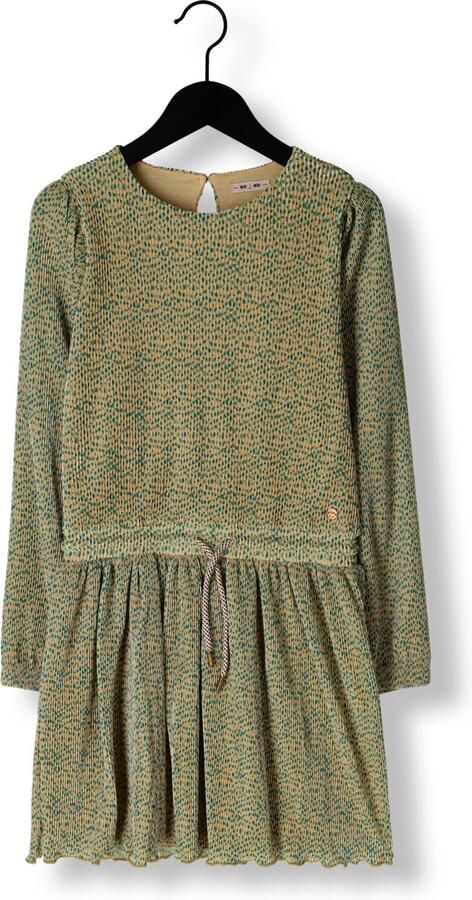 NONO Meisjes Jurken Miron Aop Plissee Dress Beige - Foto 2