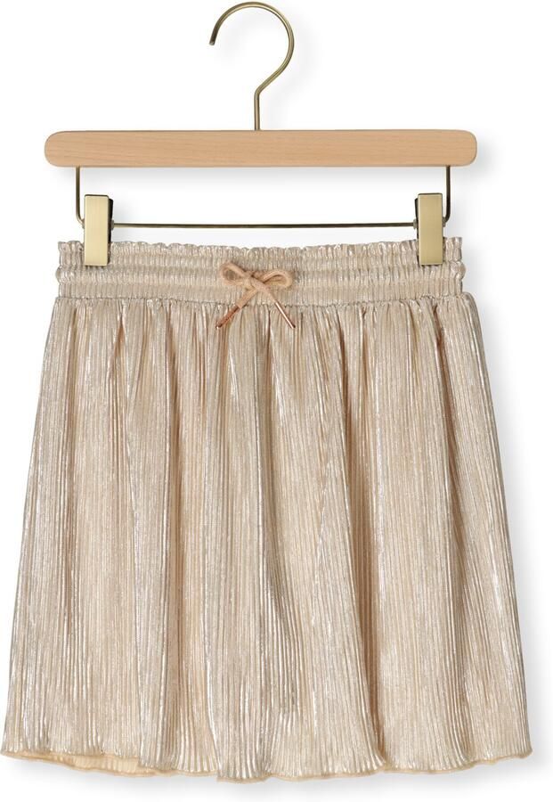 NONO Meisjes Rokken Nele Metallic Plissee Skirt Goud
