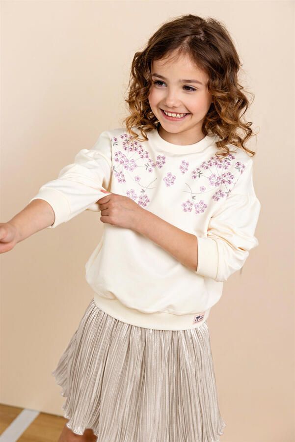 NONO Meisjes Rokken Nele Metallic Plissee Skirt Goud - Foto 4