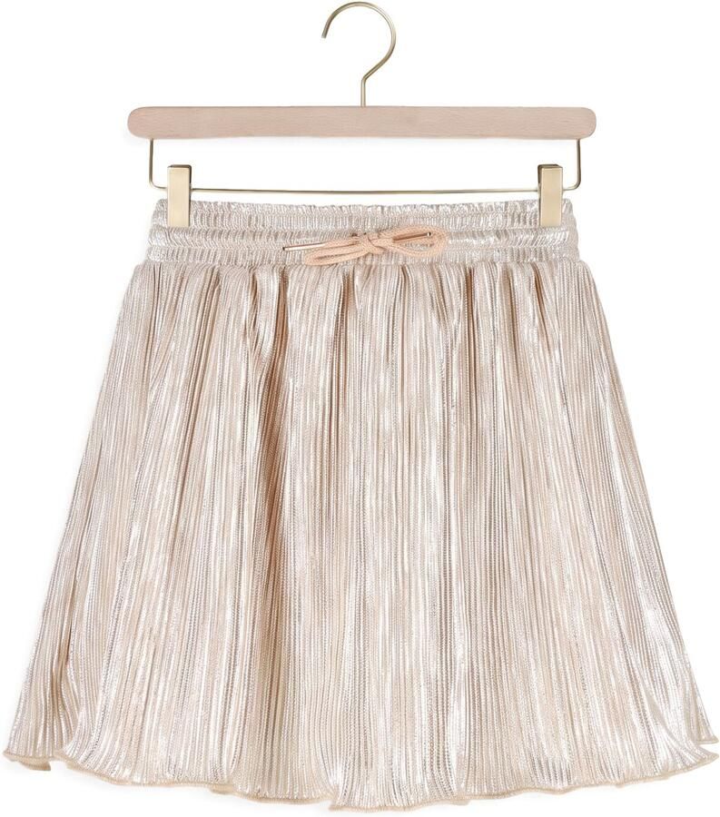 NONO Meisjes Rokken Nele Metallic Plissee Skirt Goud - Foto 2