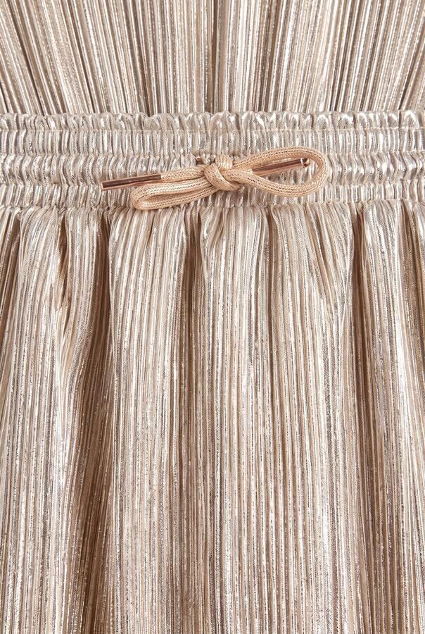 NONO Meisjes Rokken Nele Metallic Plissee Skirt Goud - Foto 3