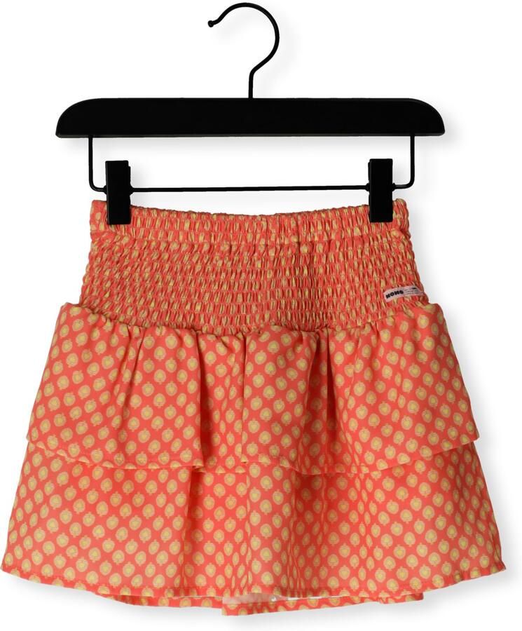 NONO Meisjes Rokken Nika Aop Smocket Skirt Oranje