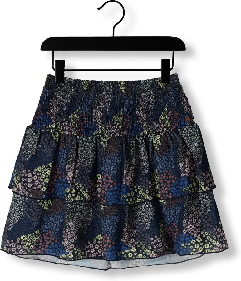 NONO Meisjes Rokken Nika Denim Flower Skirt Donkerblauw - Foto 2