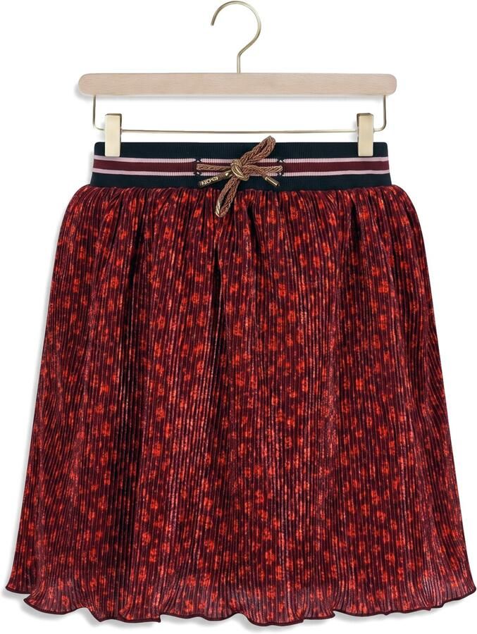 NONO Meisjes Rokken Nima Flower Plissee Skirt Bordeaux
