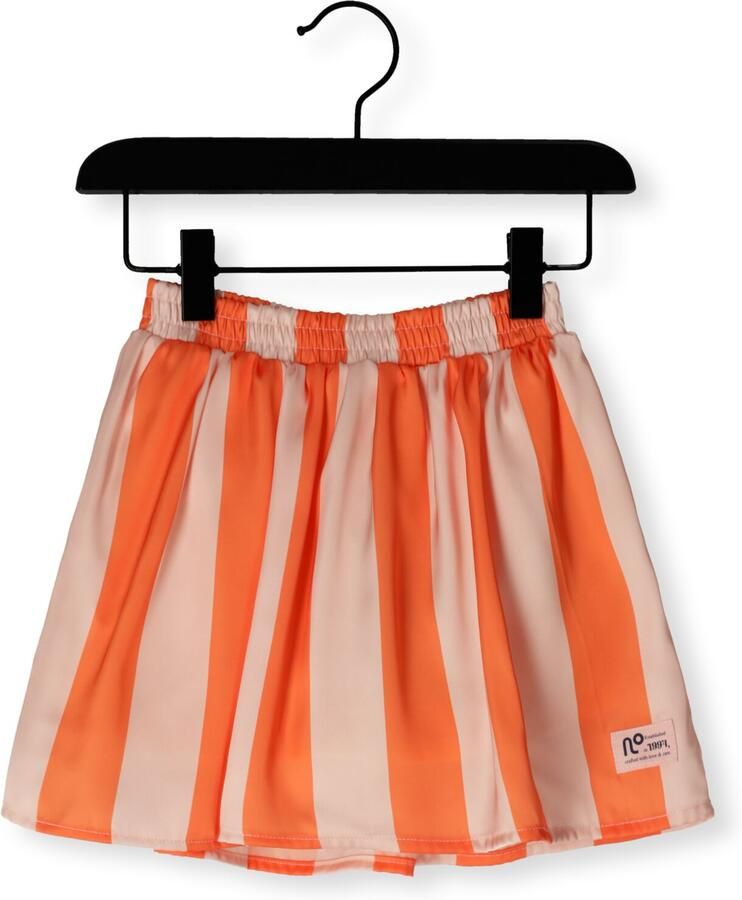 NONO Meisjes Rokken Ninu Satin Blok Striped Skirt Oranje