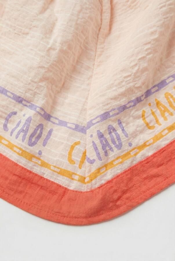 NONO Meisjes Rokken Ninu Skirt With Ciao Border Print Lichtroze - Foto 3
