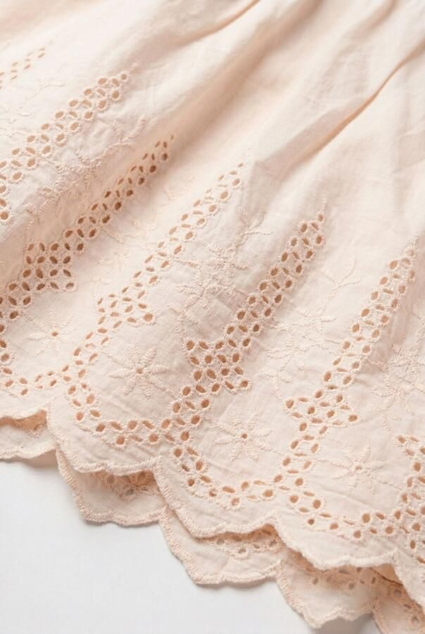 NONO Meisjes Rokken Nova Skirt With Embroidered Border Lichtroze - Foto 3