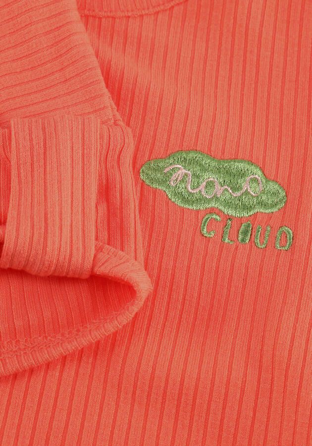 NONO Meisjes Tops & T-shirts Kapri Rib Jersey With Fancy Sleeve Oranje - Foto 2