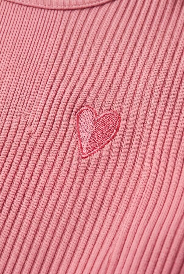NONO Meisjes Tops & T-shirts Kess Rib Top Roze - Foto 2