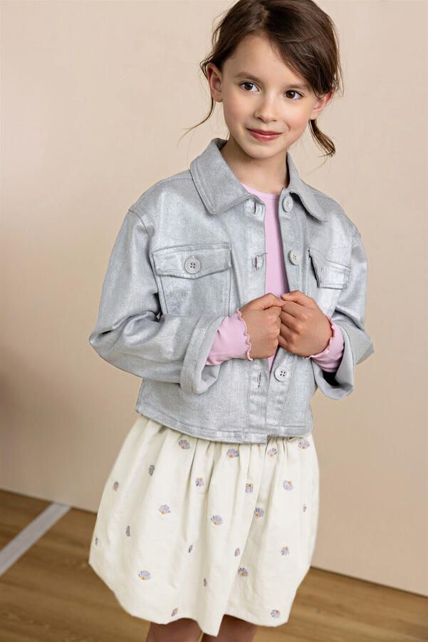 NONO Meisjes Tops & T-shirts Kris Rib Tshirt Lichtroze - Foto 4