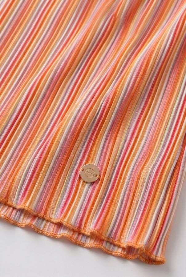 NONO Meisjes Tops & T-shirts Tiana Striped Plissee Top Multi - Foto 2