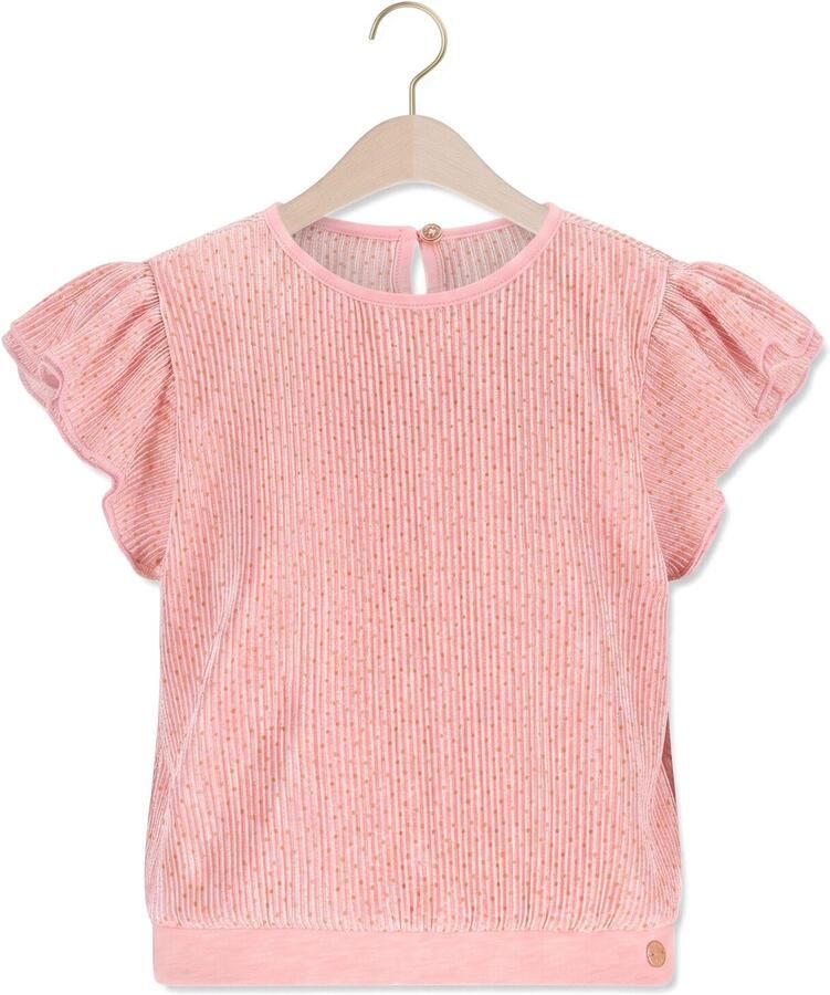 NONO Meisjes Tops & T-shirts Tilda Plissee Top Roze - Foto 2