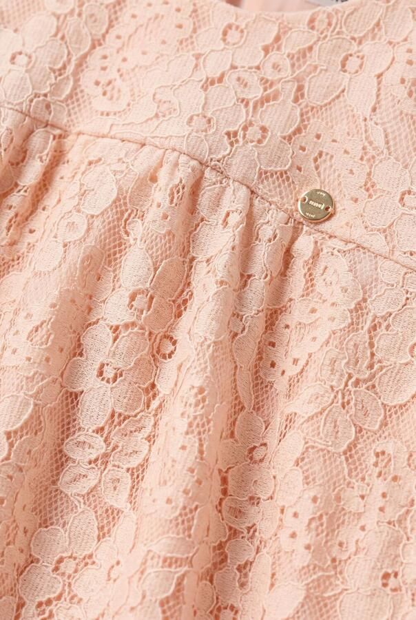 NONO Meisjes Tops & T-shirts Tina Lace Top With Puffed Sleeve Lichtroze - Foto 3