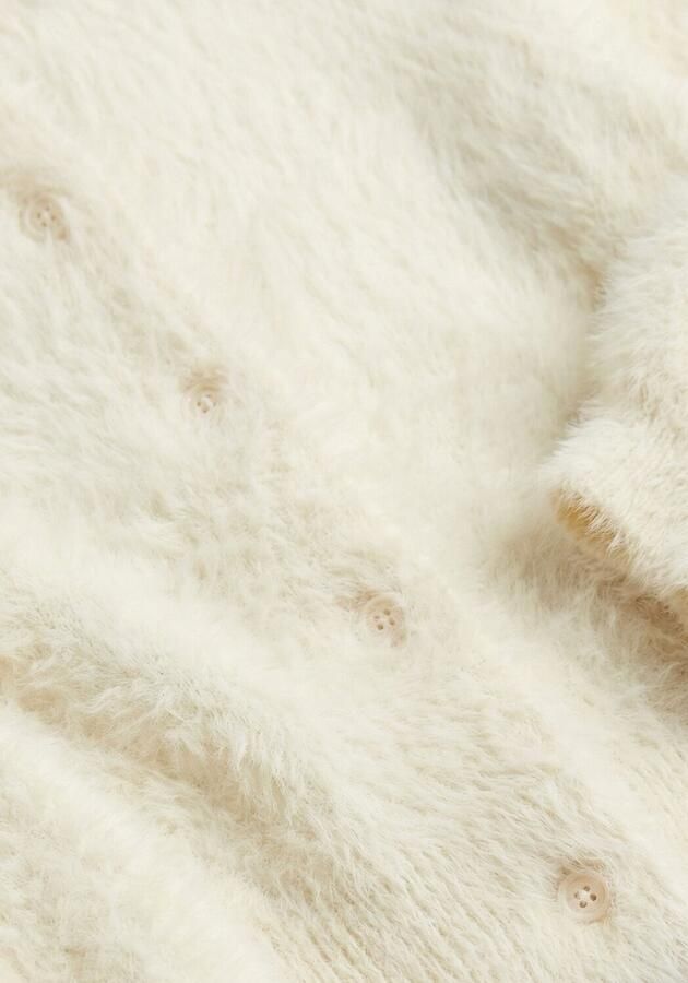NONO Meisjes Truien & Vesten Asmee Fluffy Cardigan Ecru - Foto 2