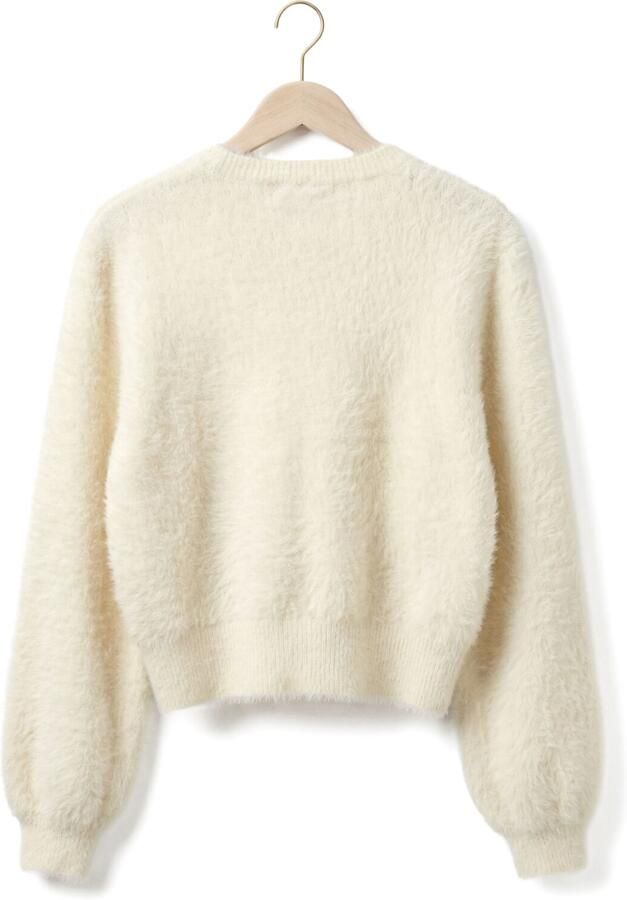 NONO Meisjes Truien & Vesten Asmee Fluffy Cardigan Ecru - Foto 3