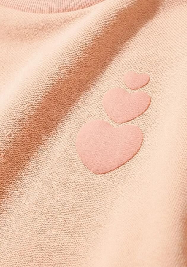 NONO Meisjes Truien & Vesten Kamis Sweater Puff Print Perzik - Foto 3