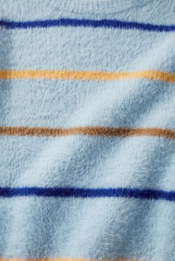 NONO Meisjes Truien & Vesten Keson Fluffy Soft Knitted Striped Sweater Multi - Foto 3