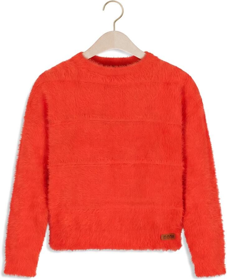 NONO Meisjes Truien & Vesten Keson Fluffy Soft Knitted Sweater Oranje