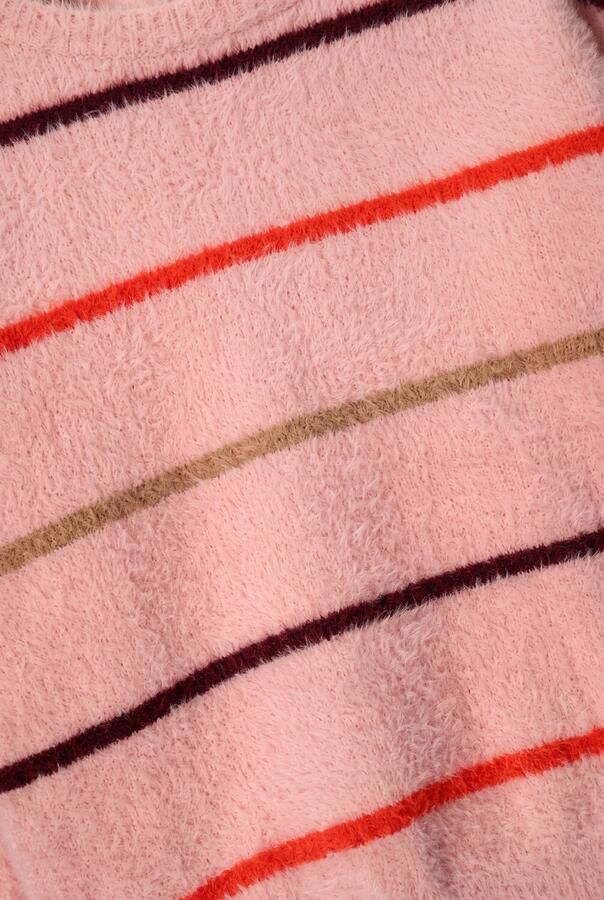 NONO gebreide gestreepte trui roze Meisjes Polyamide Ronde hals Streep - Foto 2