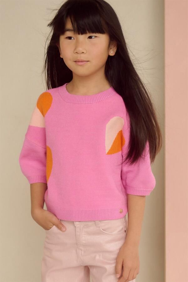 NONO Meisjes Truien & Vesten Keya Knitted Top Roze - Foto 3