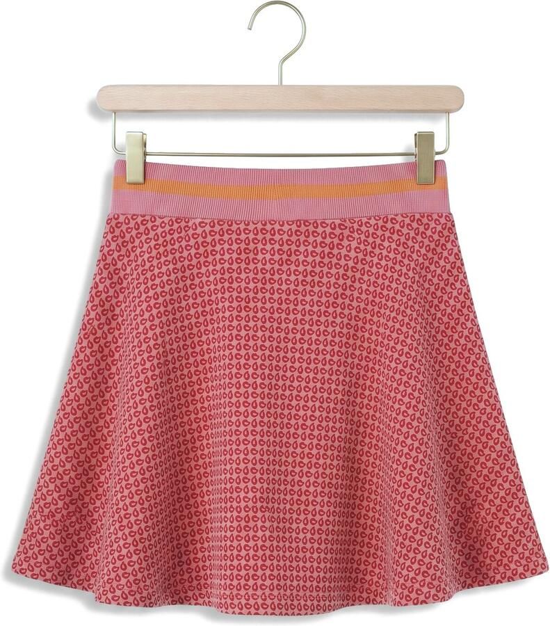 NONO Meisjes Truien & Vesten Nacey Flared Velvet Aop Skirt Roze - Foto 2