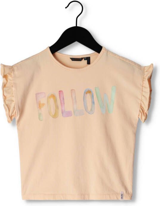 NONO Meisjes Tops & T-shirts Kanou Tshirt Short Ruffled Sleeve Roze