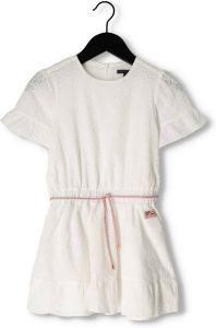 Nono Witte Mini Jurk Mirabel Embroidered Dress