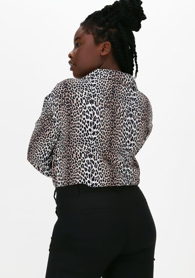 NOTES DU NORD Dames Blouses Alicia Leopard Shirt Beige - Foto 2