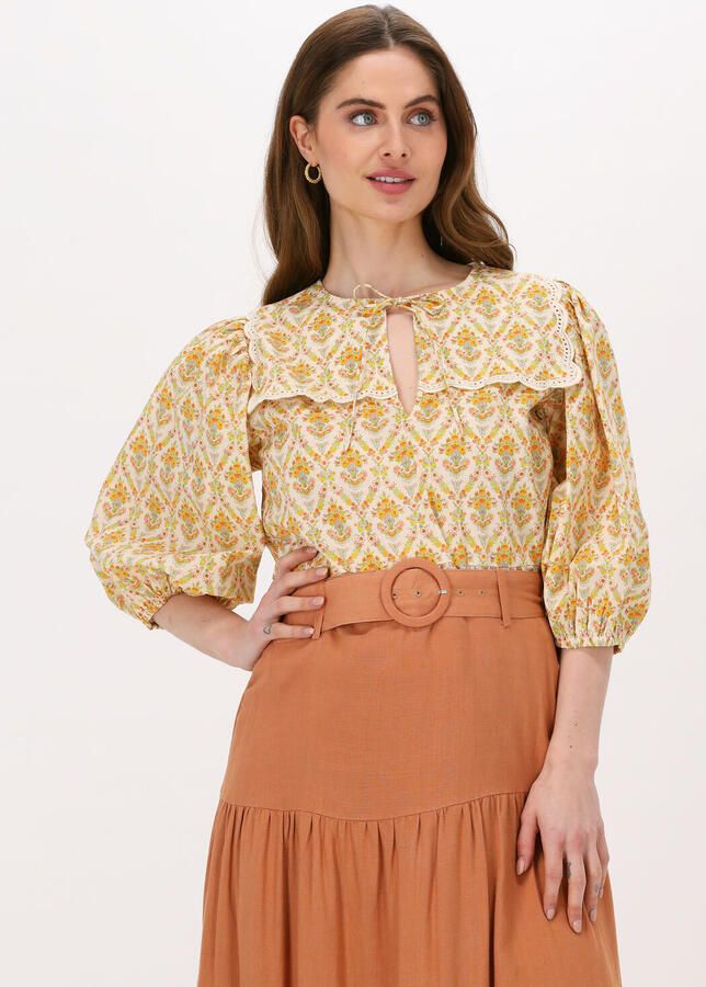 NOTES DU NORD Dames Blouses Caia Top Geel