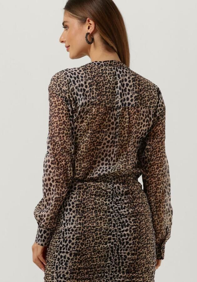 NOTES DU NORD Dames Blouses Fabiola Recyled Shirt Bruin - Foto 1