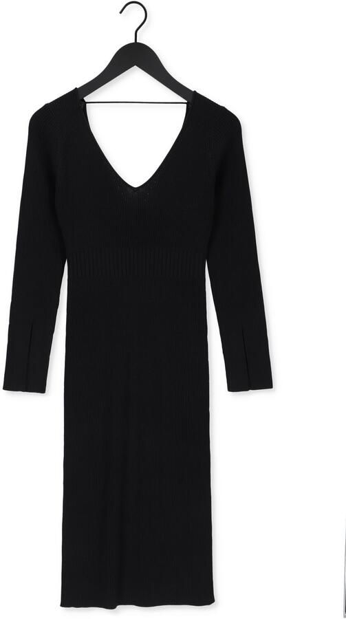 NOTES DU NORD Dames Jurken Christine Knitted Dress Zwart - Foto 3
