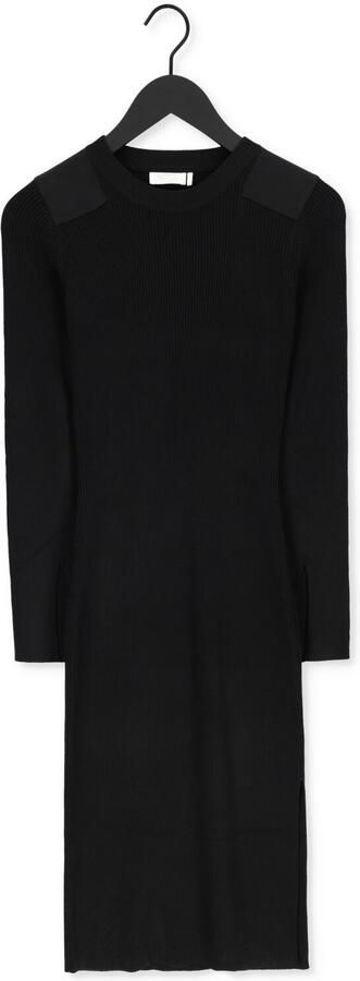 NOTES DU NORD Dames Jurken Elena Knitted Dress Zwart - Foto 3