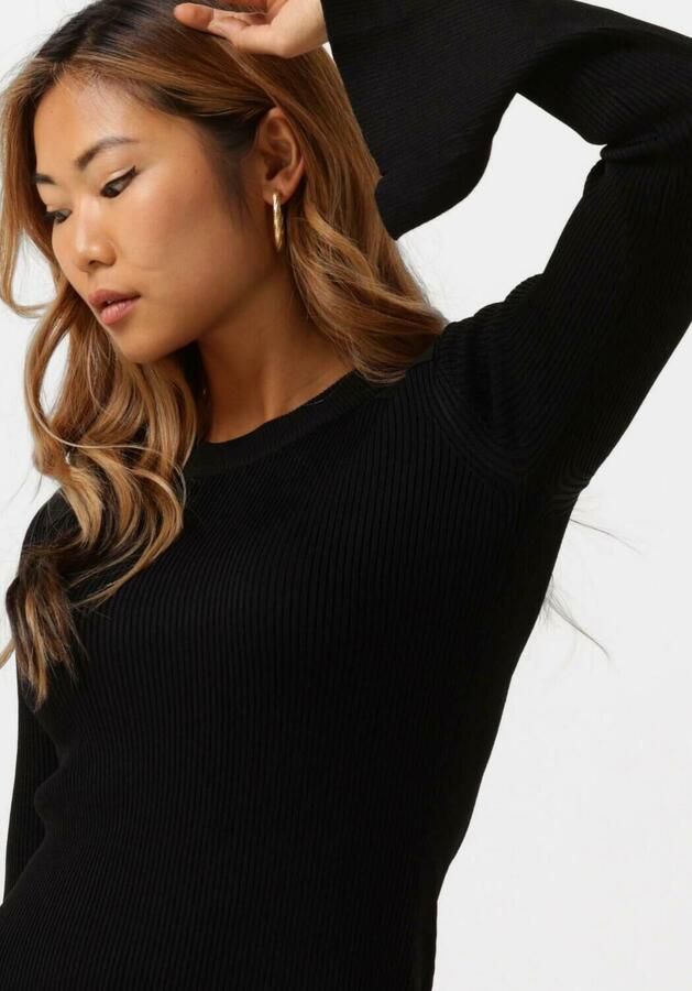 NOTES DU NORD Dames Jurken Elena Knitted Dress Zwart - Foto 2