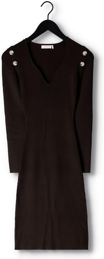 NOTES DU NORD Dames Jurken Fonda Knitted Dress Bruin - Foto 2