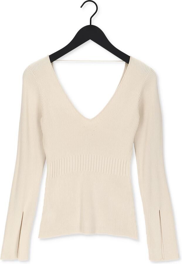 NOTES DU NORD Dames Truien & Vesten Christine Knitted Blouse Beige - Foto 4