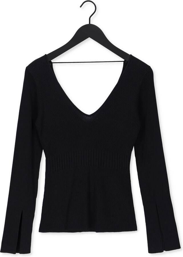 NOTES DU NORD Dames Truien & Vesten Christine Knitted Blouse Zwart - Foto 3
