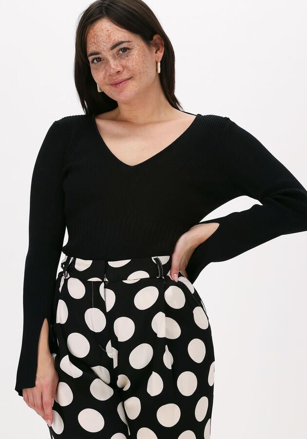 NOTES DU NORD Dames Truien & Vesten Christine Knitted Blouse Zwart - Foto 2