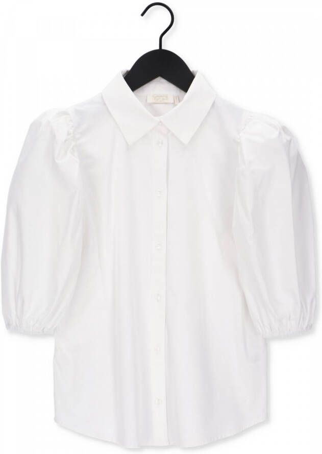 Notes Du Nord Kira shirt met korte mouwen White Dames