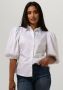 NOTES DU NORD Dames Blouses Kira Short Sleeve Shirt Wit - Thumbnail 1