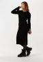 NOTES DU NORD Dames Jurken Elena Knitted Dress Zwart - Thumbnail 1