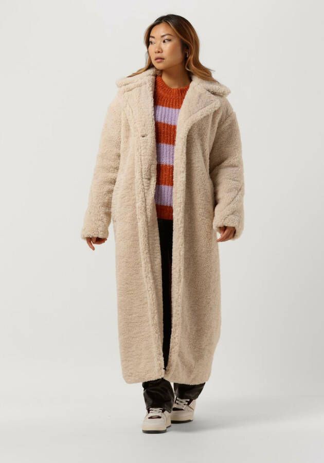 Notre-V Beige Teddy Jas Teddy Coat Long