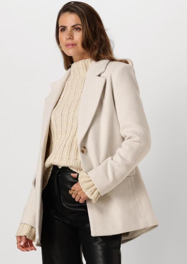 Notre-v Elegante beige jas voor stijlvolle vrouwen Beige Dames - Foto 4