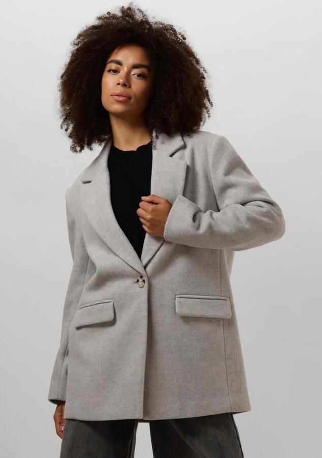 Notre-v Elegante lichtgrijze jas voor dames Gray Dames - Foto 4