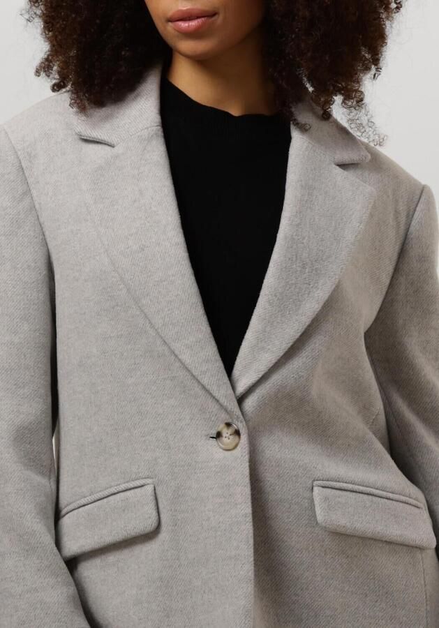 Notre-v Elegante lichtgrijze jas voor dames Gray Dames - Foto 3