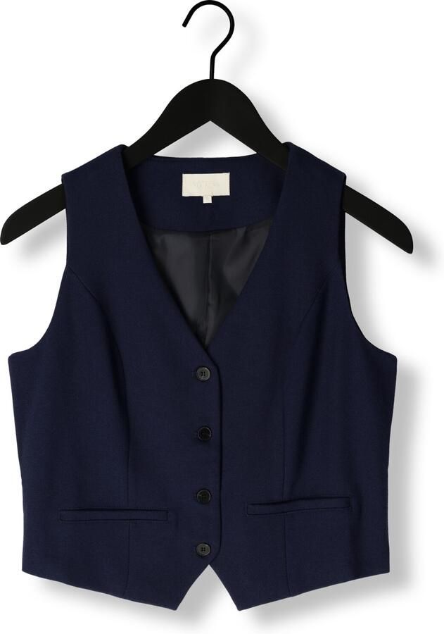 Notre-v Donkerblauwe Elegante Gilet Blue Dames - Foto 1