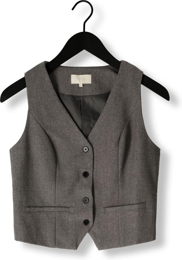 Notre-v Grijze Elegante Gilet voor Vrouwen Gray Dames