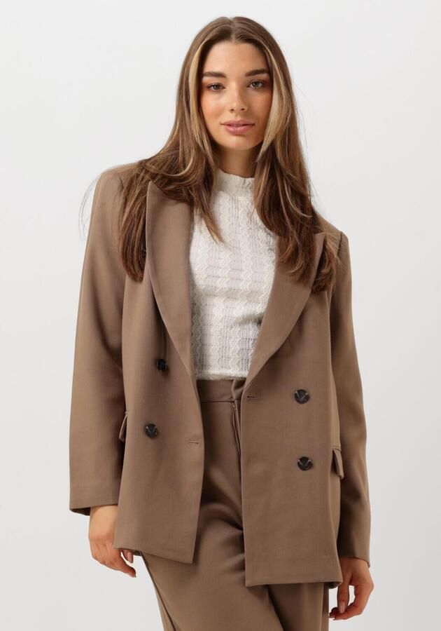 Notre-v Taupe Blazer Nv-Elaine Beige Dames - Foto 4