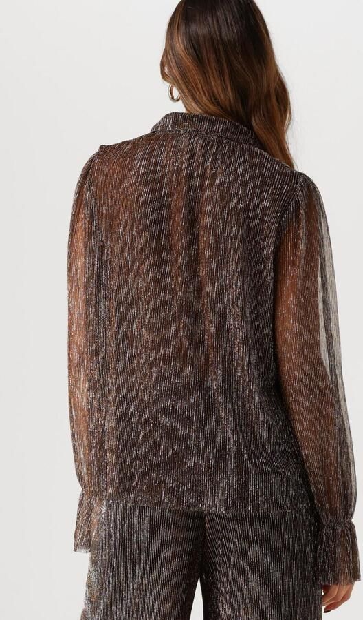Notre-v Bronzen Glitter Blouse Brown Dames - Foto 3