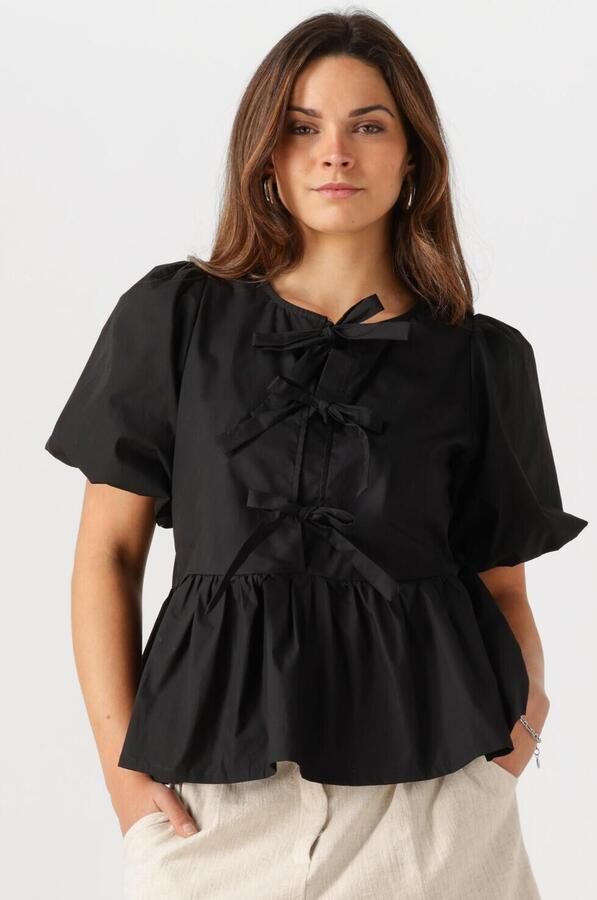 Notre-v Zwarte Frederica Blouse Veelzijdige Stijl Black Dames - Foto 4